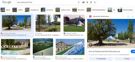 La fotografía del Parc de l’Estació del Nord está extraída de la web del Ayuntamiento de Barcelona, y es el primer resultado en la búsqueda de imágenes de Google