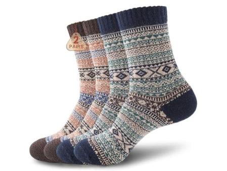 Calcetines de invierno gruesos y vintage