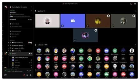 Encuesta a través de Discord para escoger a su nuevo presidente.