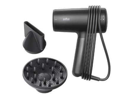 Secador de Cabello Braun HD4.2, Secador de alto rendimiento con difusor y boquilla concentradora, Tecnología super IONTEC antiencrespamiento, 3 ajustes de tempetatura y 3 velocidades, BRHD425E