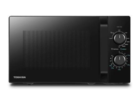 Toshiba MW2-MG20P(BK) Forno micro-ondas 20 L, brilho 800W/1000W, com crispy grill e função de cozedura combinada, 9 níveis de potência, lâmpada LED, fácil decongelação, preto