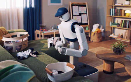 El robot Memo es capaz de doblar calcetines.