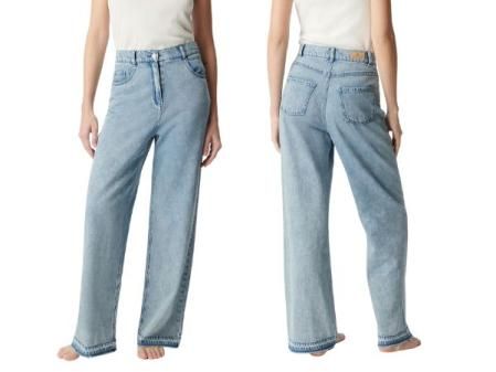 Vaquero recto de mujer con bolsillos IKKS