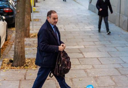 Llegada de Ábalos al Tribunal Supremo