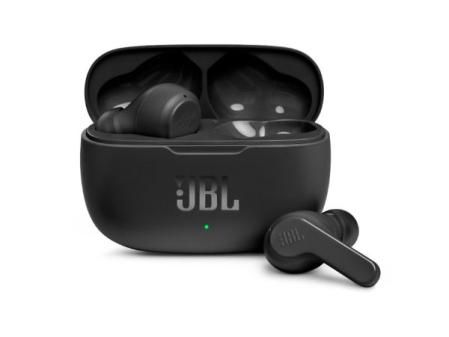 Auriculares Inalámbricos - JBLW200TWSBLK JBL, Intraurales, Bluetooth, Negro
