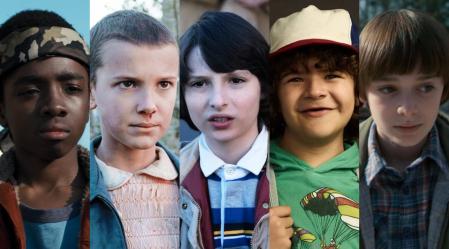 Los protagonistas de Stranger Things en la primera temporada