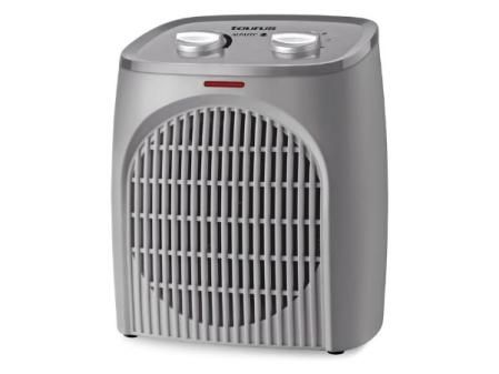 Taurus Tropicano Bagno Termoventilador, calefactor compacto, seguridad IP21 especial baños, termostato regulable, 2 velocidades de calor (1000W - 2000W) + ventilador, luz led, silencioso