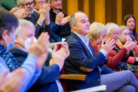 El secretario general de Junts, Jordi Turull, estaba entre los asistentes al congreso de MESCat