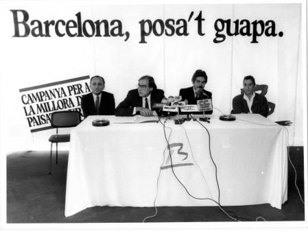 La presentación de la campaña del Ayuntamiento de Barcelona