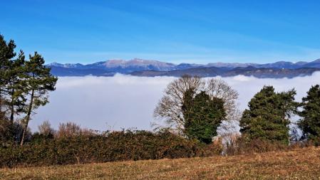 Niebla en la Plana de Vic.