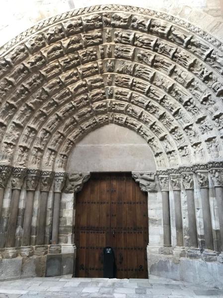 Puerta del Juicio de la catedral de Tudela.