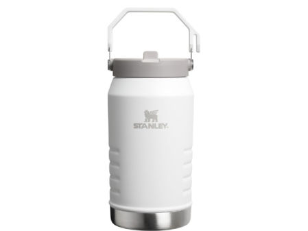 Stanley Iceflow Flip Straw 2.0 – Botella de 1,9 L, mantiene bebidas frías 20 h y heladas 4 días, acero inoxidable, antifugas, sin BPA.