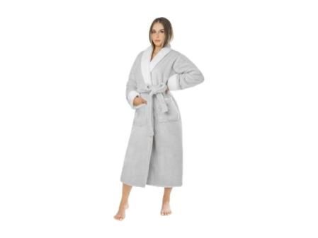Bata Mujer Invierno - Albornoz Mujer Forro Polar, Batas de Casa Señora, Coralina, Acogedora, Microfibra OEKO-TEX®