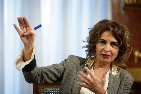 La vicepresidenta y ministra de Hacienda, María Jesús Montero, en Madrid