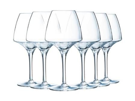 Chef et Sommelier – Colección Open Up – 6 copas de vino 32 cl de cristal – transparente – 6 unidades (juego de 1) – Protasting ideal degustación – Moderna y elegante – Fabricado en Francia