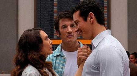 El trío protagonista de 'Eternity'