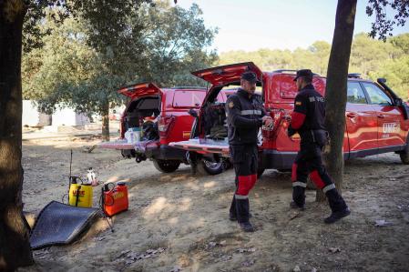 España desplegó más de 100 efectivos militares para ayudar a unos 300 funcionarios catalanes desplegados en el Parque Natural de Collserola&nbsp;