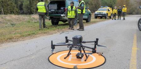 Uno de los drones de rastreo