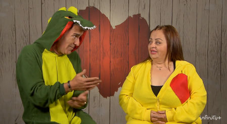 Sandra y Pedro en 'First Dates'