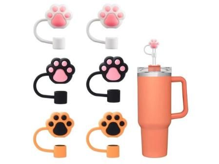 6 fundas de silicona (diseño de pata de oso)