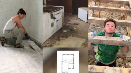 Gabi y Tomás reformando su vivienda