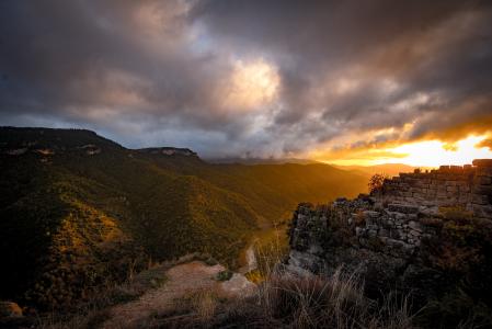 Puesta del sol en Siurana