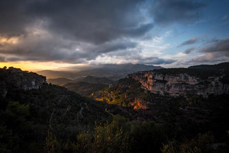 Puesta del sol en Siurana