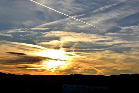 Los colores del cielo del Penedès.