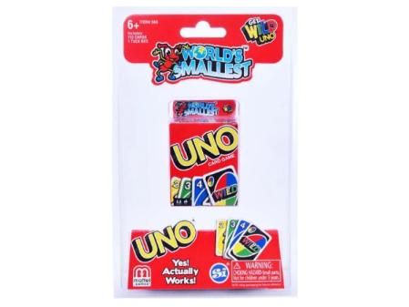 Juego de cartas en miniatura UNO