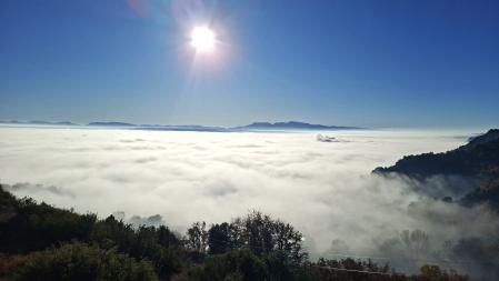 Mar de niebla en Orís.