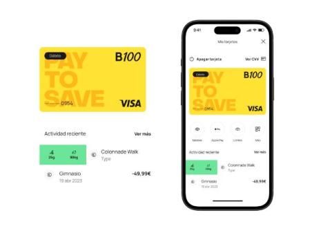 Tarjeta Pay to Save de B100