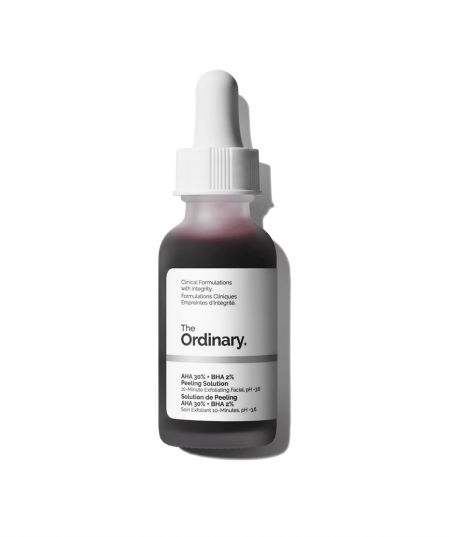 The Ordinary AHA 30% + BHA 2% Peeling Solution (8 euros)