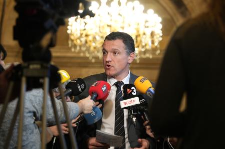 El conseller Ordeig, este martes en el Parlament