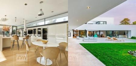 Los diferentes espacios de la casa.