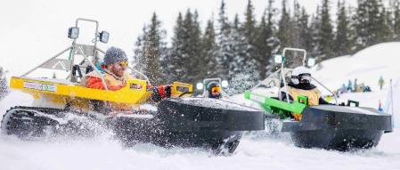 La diversión eléctrica sobre nieve alcanza otro nivel con el curioso Bobsla.