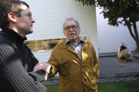 Xavi Ayén junto a Gabriel García Márquez&nbsp;