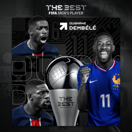 Dembélé ganó el The Best al mejor jugador del mundo