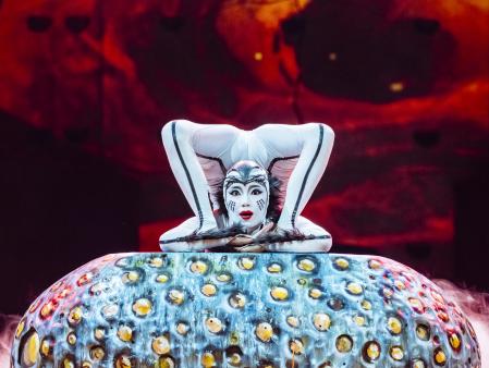 Una de las contorsionistas del espectáculo 'Ovo'&nbsp;