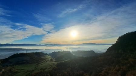 El paisaje desde Sant Martí Xic.