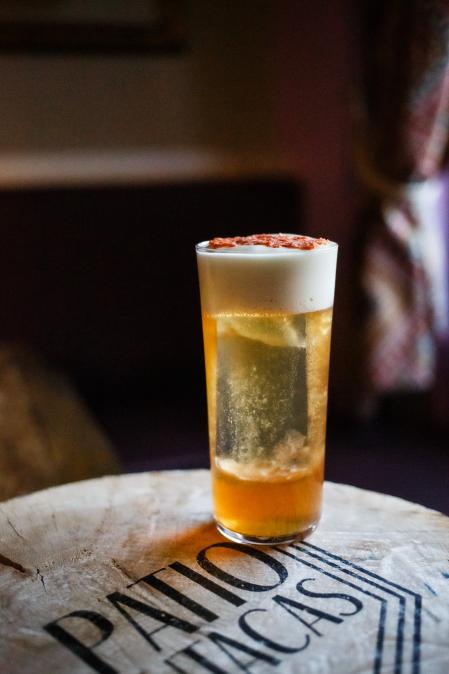 El cóctel Lumbre de El patio de butacas