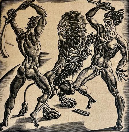 Xilografía de Mariano Andreu .