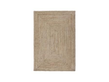 Alfombra yute tejido plano INSPIRE Nils Beige natural 200x300cm.