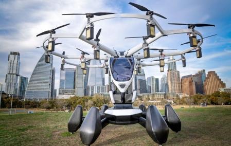 El ágil taxi eléctrico volador para los desplazamientos cotidianos del mañana.