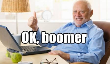 El meme de “OK, boomer” viral en redes