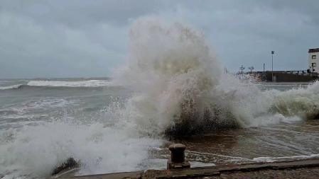 Fuerte temporal en L'Escala