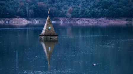 El pantano de Sau el 29 de diciembre