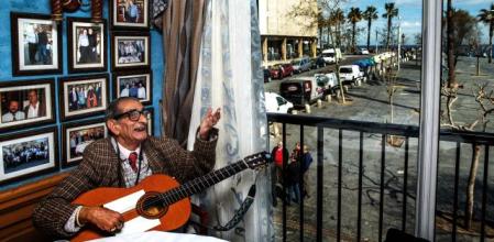 Bernardo fotografiado en el restaurante de Salamanca