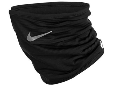 Foulard Nike Therma-FIT Sphere negro con logo plateado