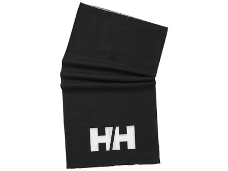 Braga de cuello negra Helly Hansen con diseño tubular y logotipo blanco