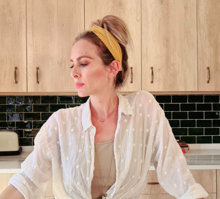 Los azulejos verdes de la cocina aportan un toque retro.